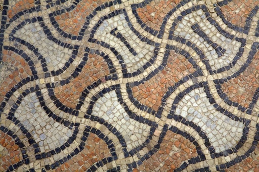 도무스의 바닥에 있는 모자이크