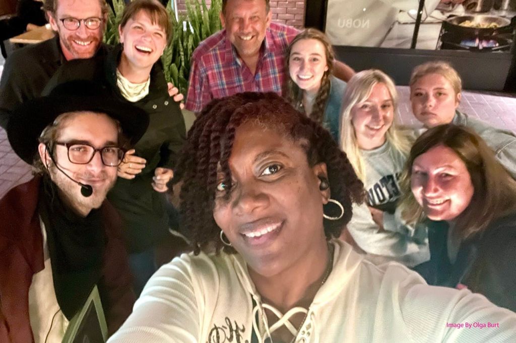 가스램프 단체 사진 촬영