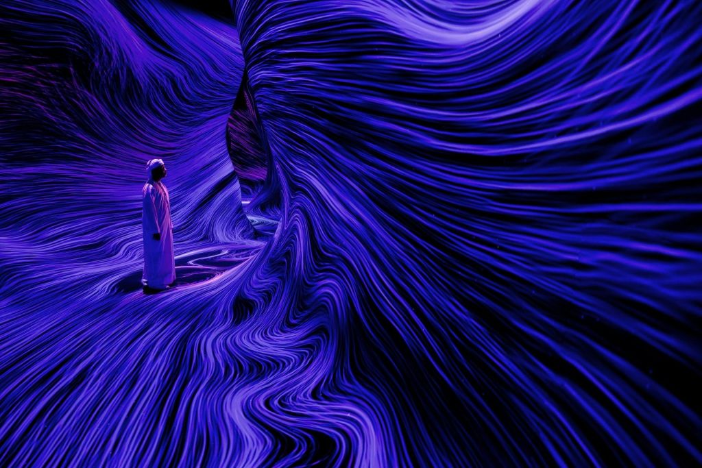 teamLab, Wind Form © teamLab