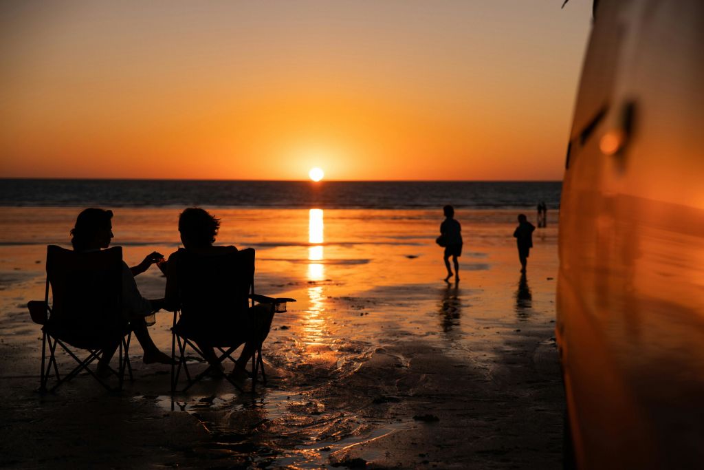 케이블비치에서 감상하는 일몰