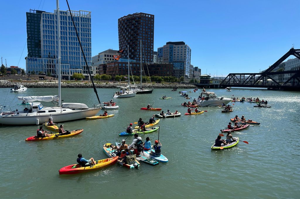 맥코비코브에서 카약 타기