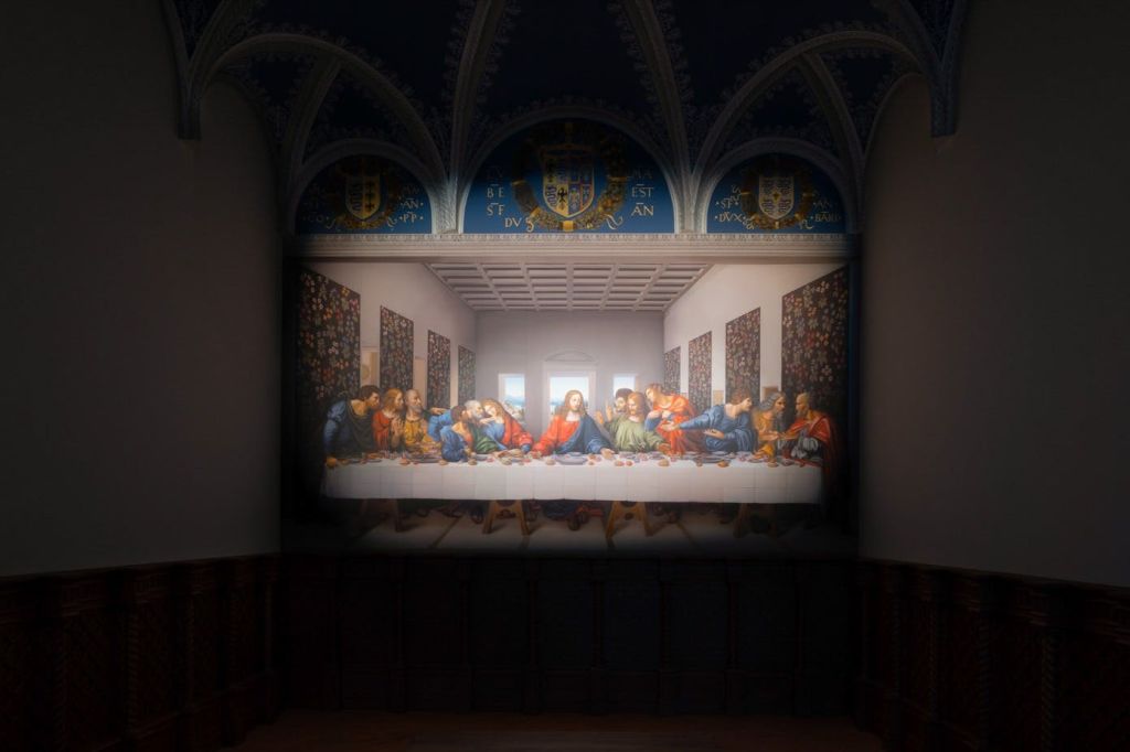 최후의 만찬의 디지털 복원과 레오나르도 시대에 레펙토리의 재건