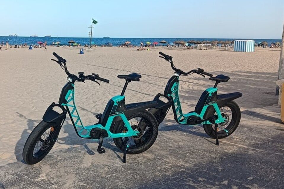 야마하 엔진이 장착된 프리미엄 전기 자전거를 타고 발렌시아를 둘러보세요. 자전거 라이딩을 즐기며 간편하게 페달을 밟으세요.