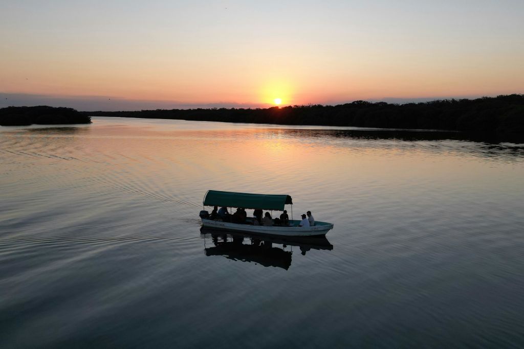 만딩가 석호 전망