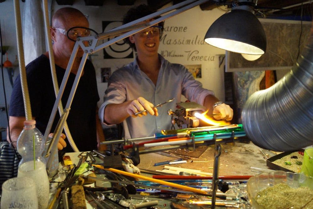 유리 공예 수업