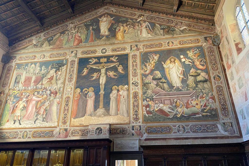 Interior of the Basilica of Santa Croce / Frescoes
