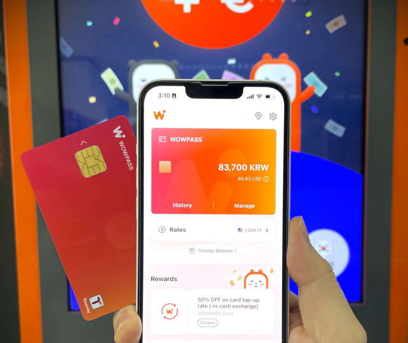 WOWPASS: Prepaid Card for Cashless Payment in Korea