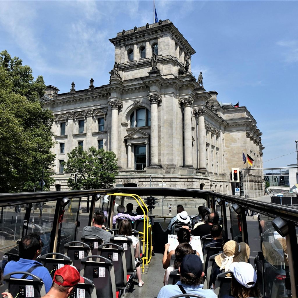 독일 국회의사당에서 하차