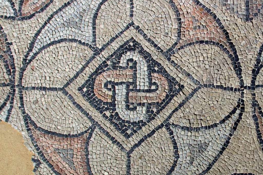도무스의 바닥에 있는 모자이크
