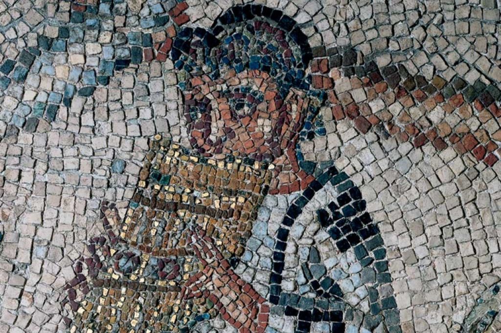 도무스의 바닥에 있는 모자이크