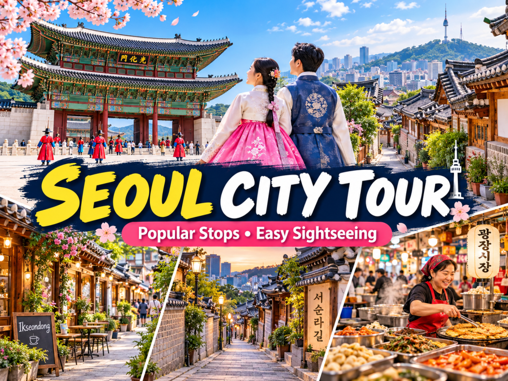 [Private Tour & Hotel Pickup] Seoul Half-Day Private Tour + Studio Photography (5 or 4 Hours)