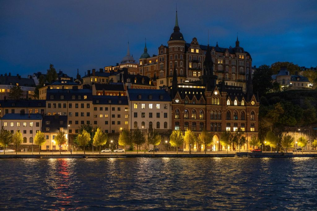 야간에 즐기는 스톡홀름의 마술