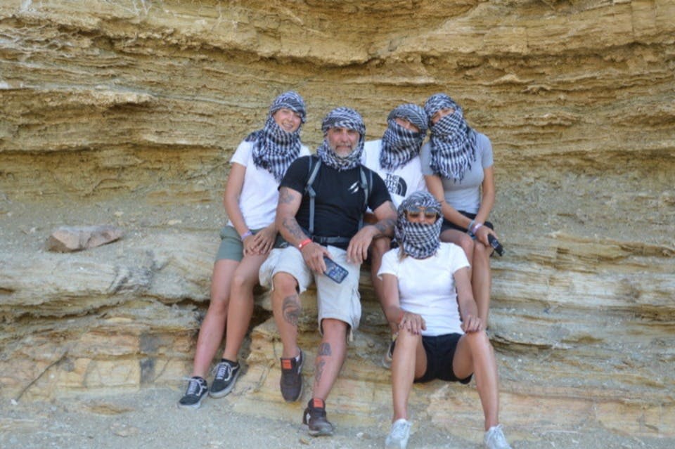 이집트 사막 가족