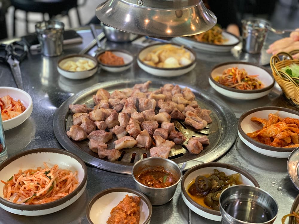 흑돼지 모둠구이