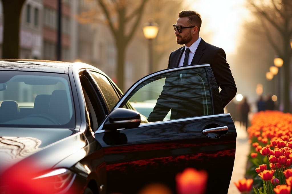 운전 기사, 차량, 튤립