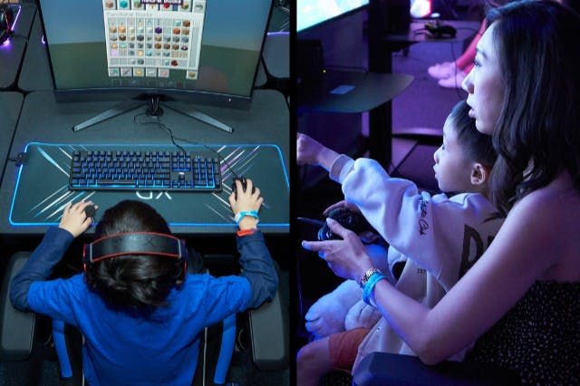 20개 이상의 게임 스테이션에서 65개 이상의 게임을 다양하게 즐길 수 있습니다.