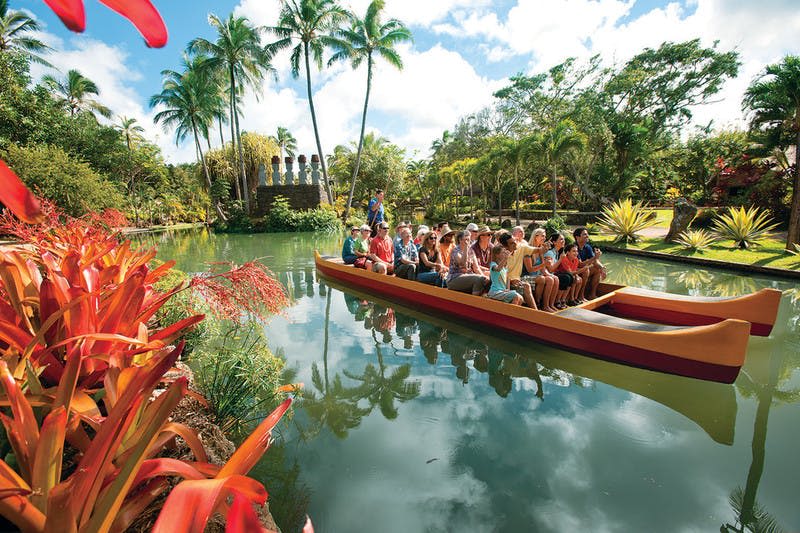 오아후섬 폴리네시안 문화센터 바지선 투어