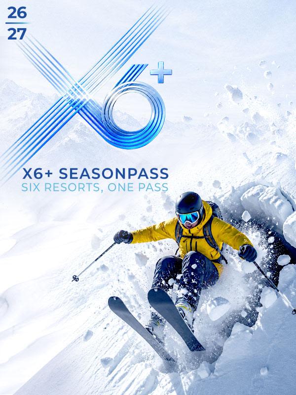  X6+ SEASON PASS (Six Resorts, ONE PASS) - 2st Round Sale