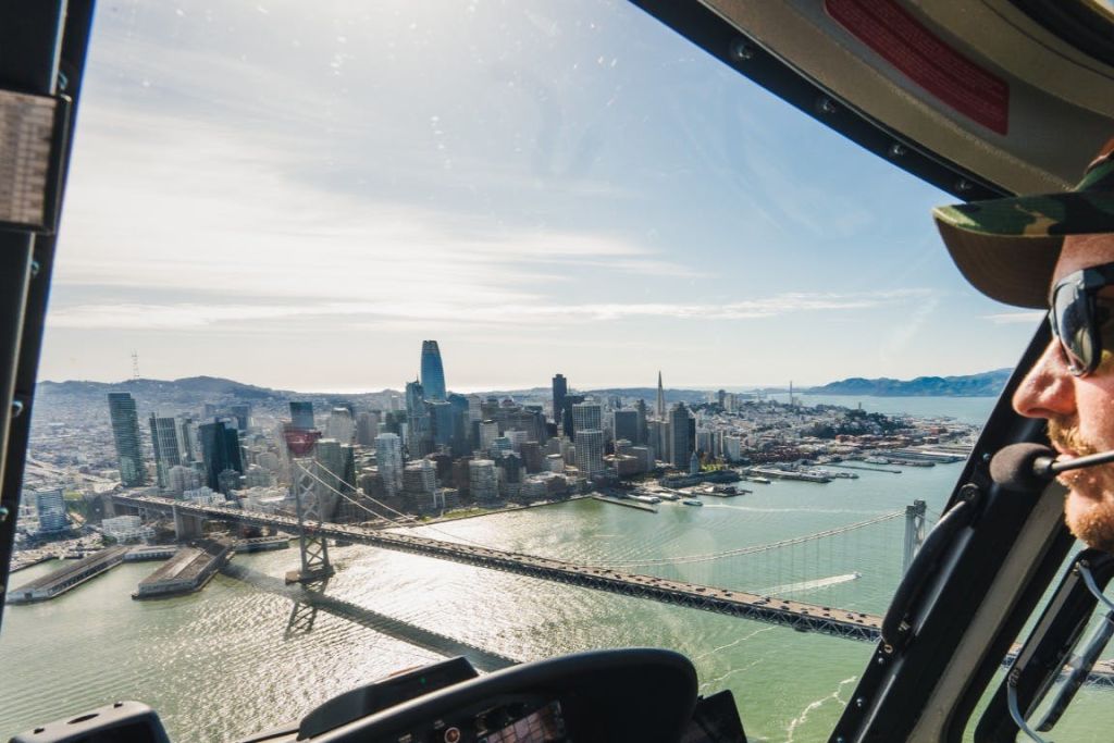 샌프란시스코 다운타운의 파노라마 전망