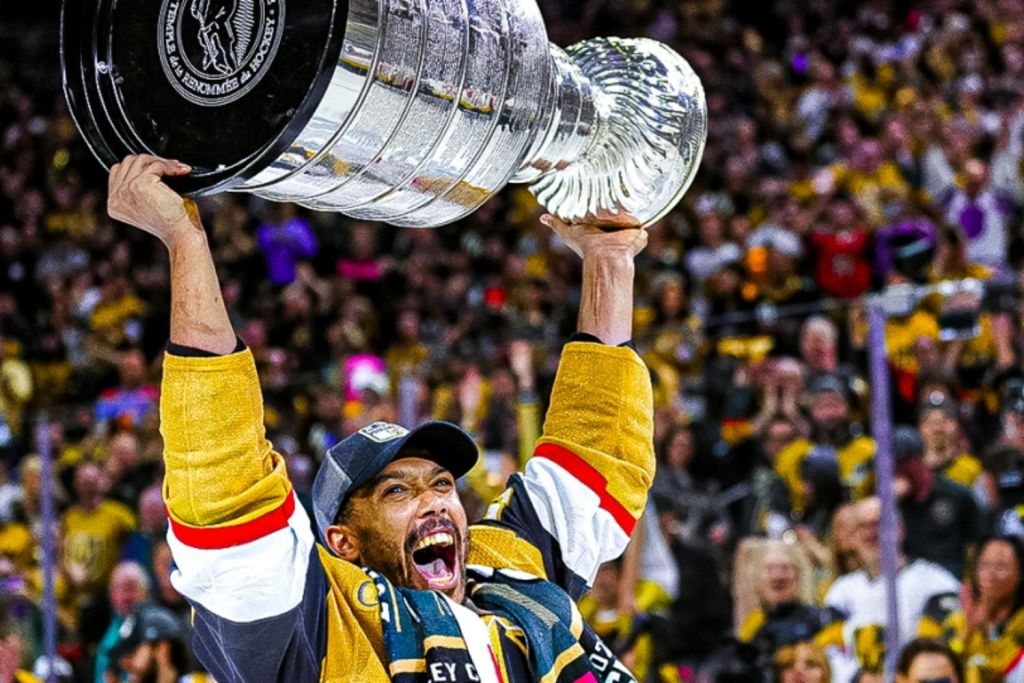 VGK with the Stanley Cup