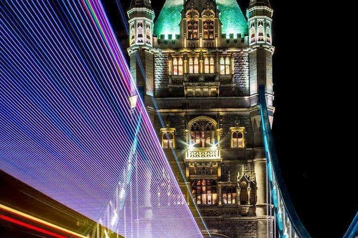 야간 타워 브리지