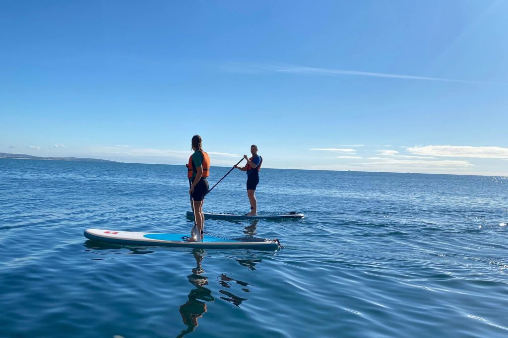 커플을 위한 패들보드