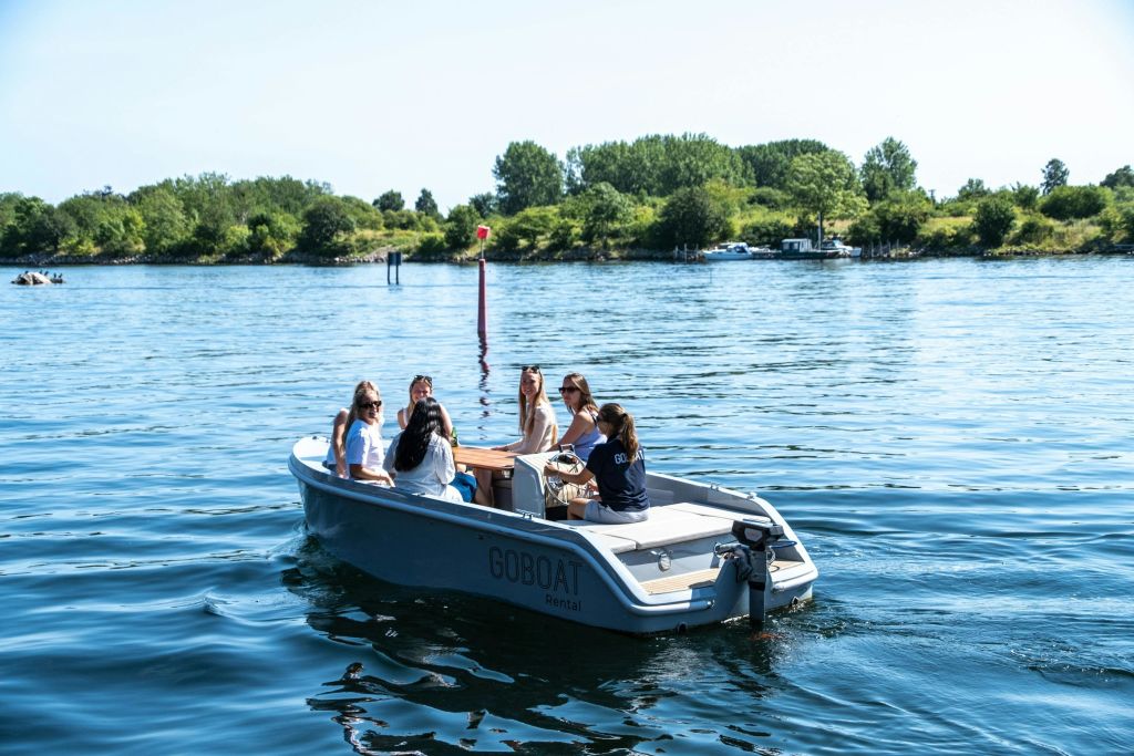 차량 서비스를 즐기는 일행