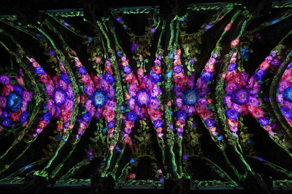 프로젝션 "아름다움에 대한 경의".