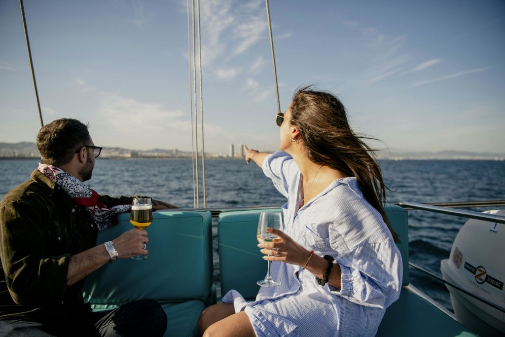 보트에서 바라본 풍경