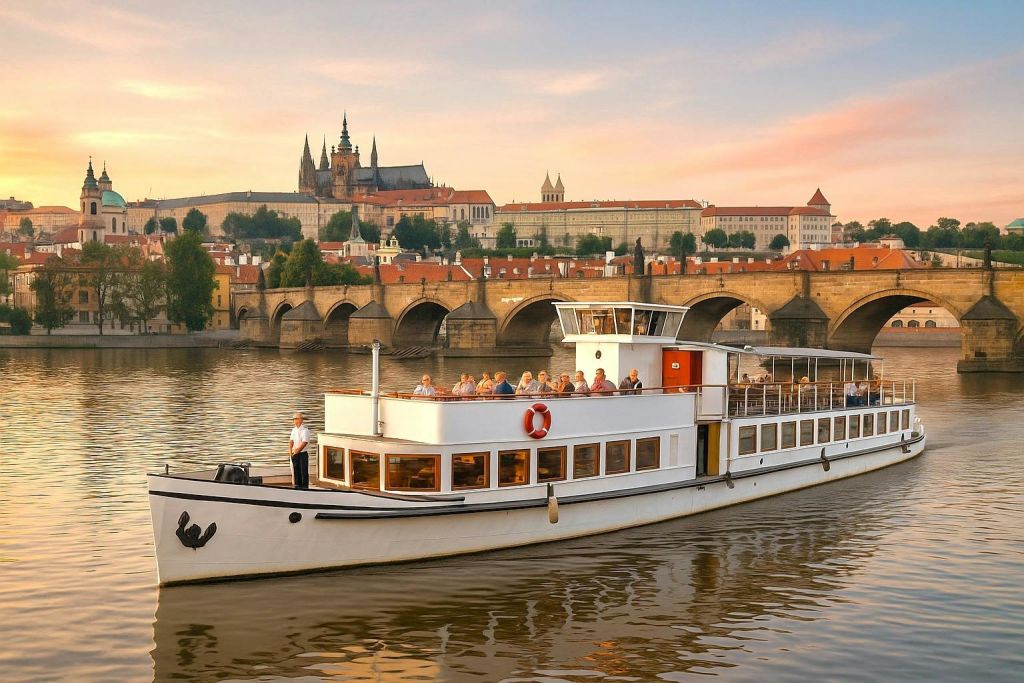 해설과 간식, 음료가 있는 유서 깊은 보트 투어