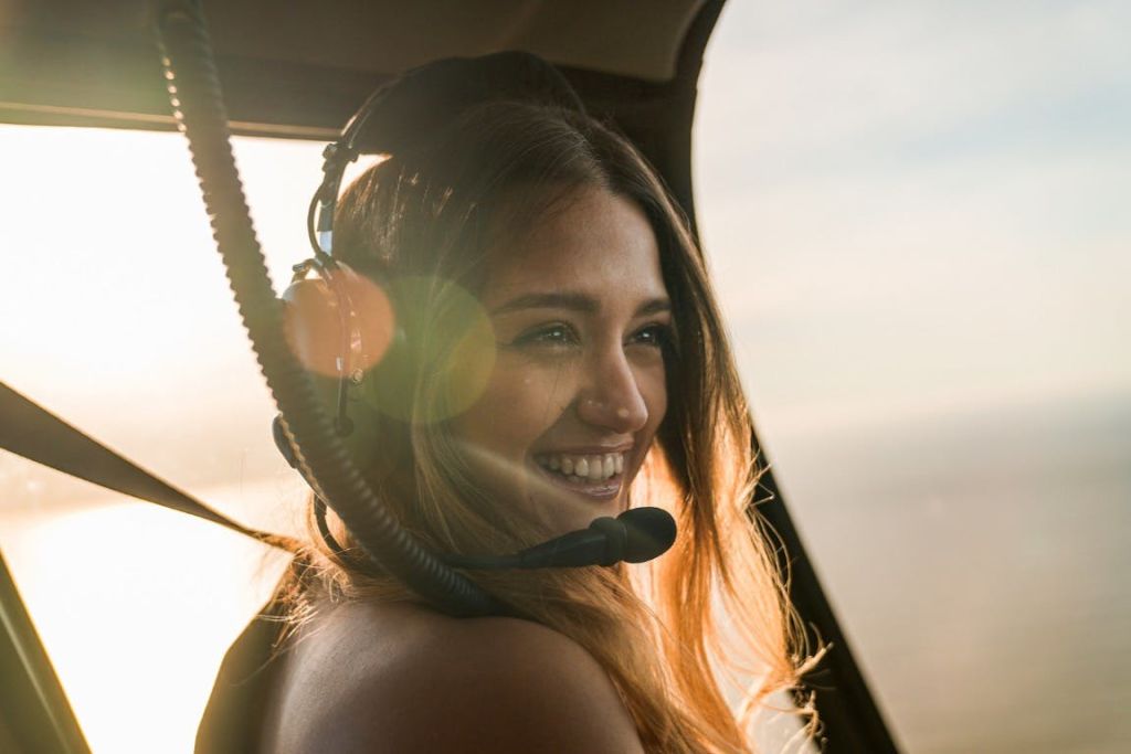 헬리콥터 탑승 고객.