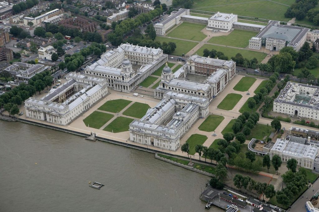 그리니치 부두의 옛 왕립 해군 대학