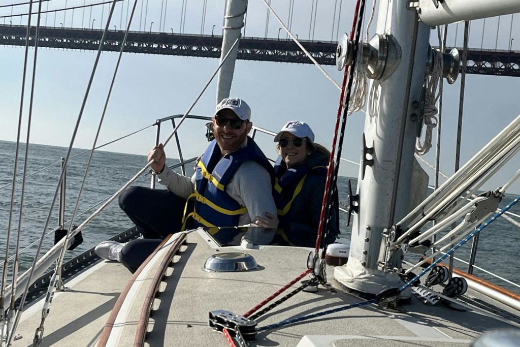 보트 정면에서 바라보는 경치.