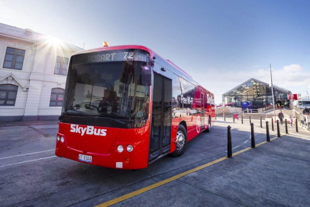 호바트 시티와 호바트 공항 간 버스 환승