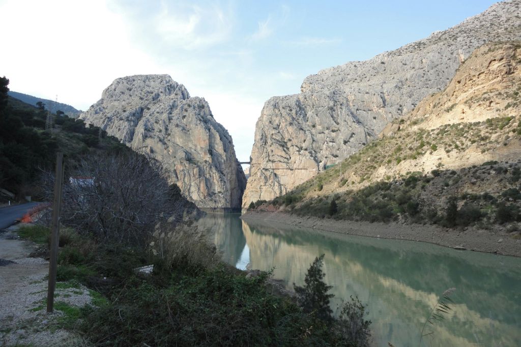 엘 초로 발전소에서 바라본 풍경.