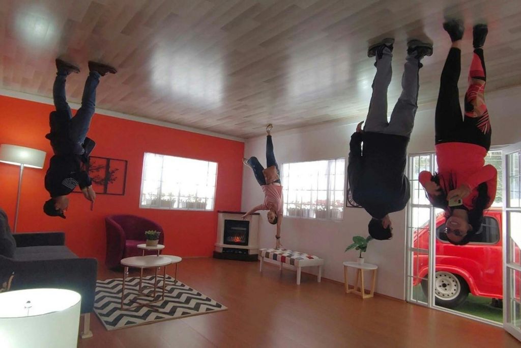 크레이지 하우스에서 사진을 찍는 것은 모험이 될 것입니다.