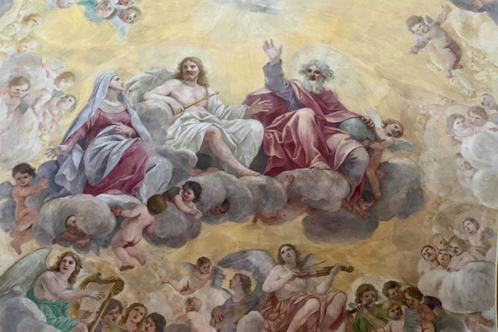 트라스테베레의 성크리소고노 대성당에서 프레스코화 작품 감상하기