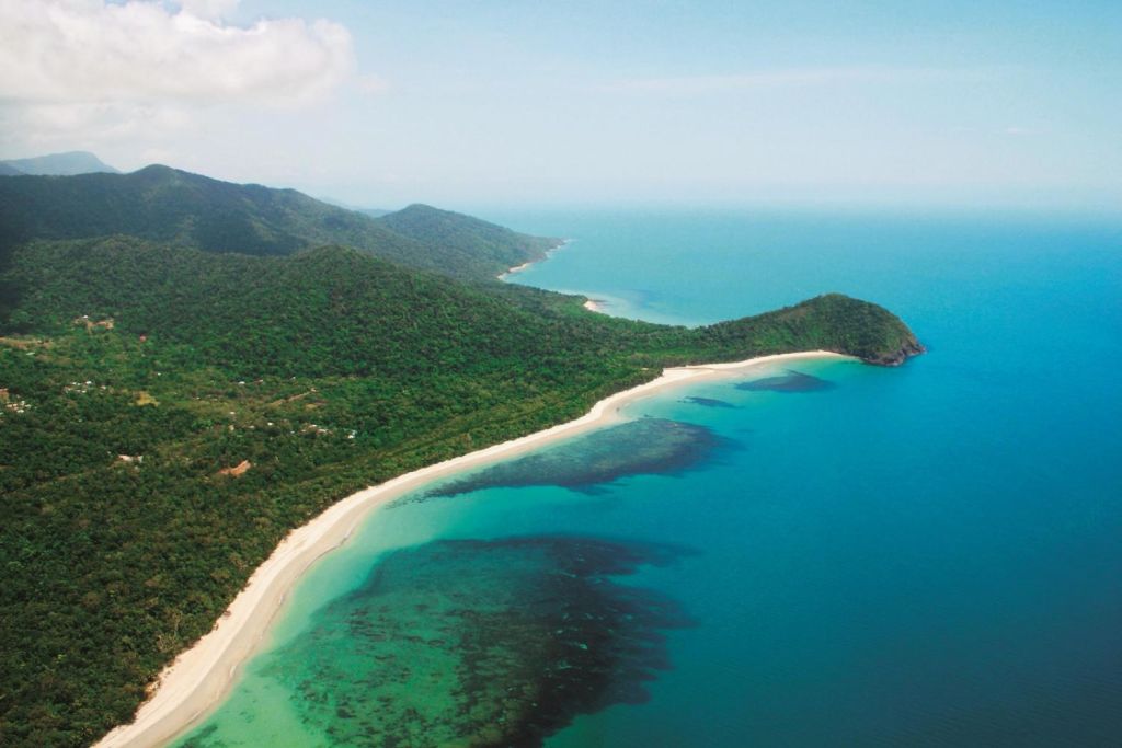 Aerial view of Cape Tribulation