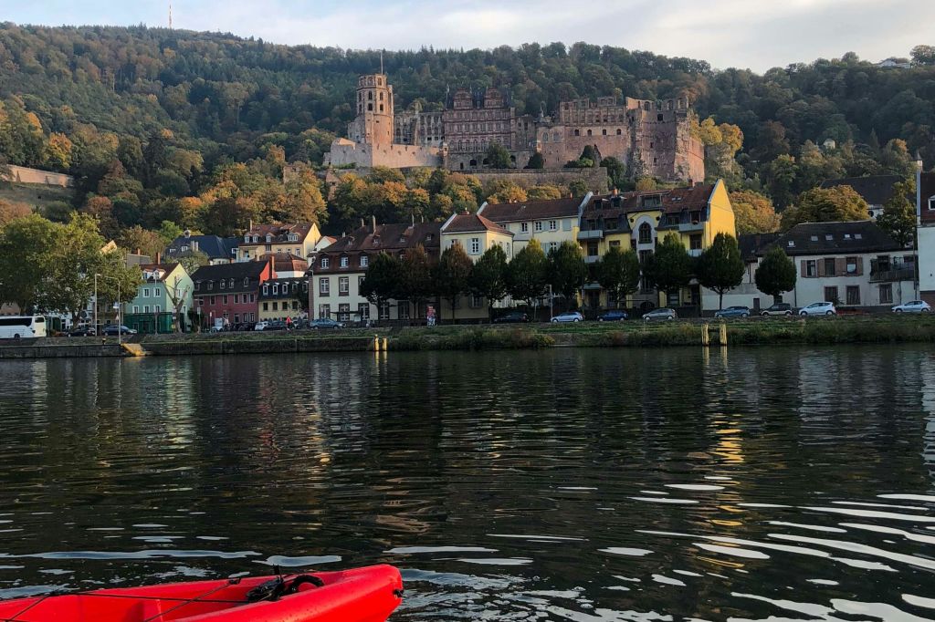 Blick auf das Schloss 하이델베르크