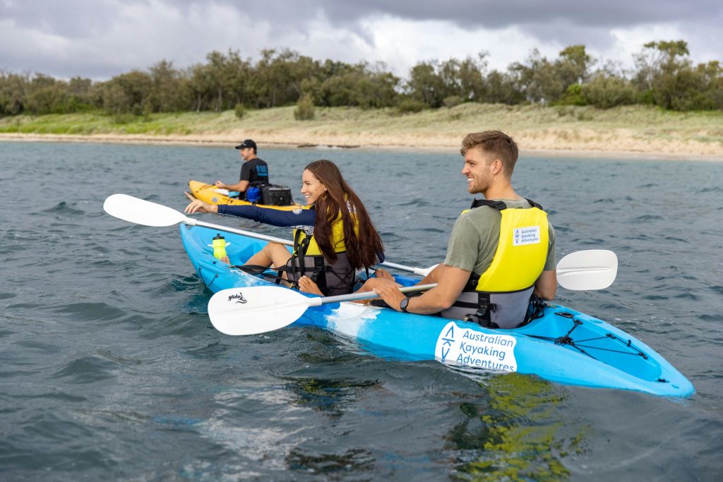 브로드워터에서 카약 타기
