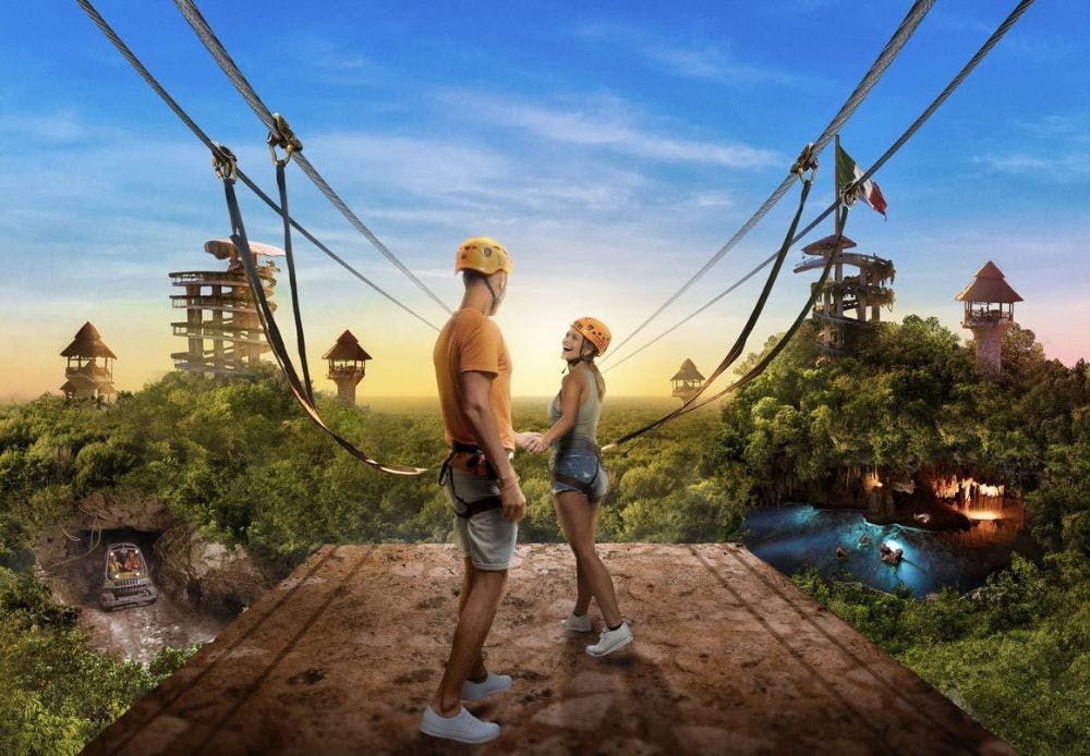 집라인 출구 램프