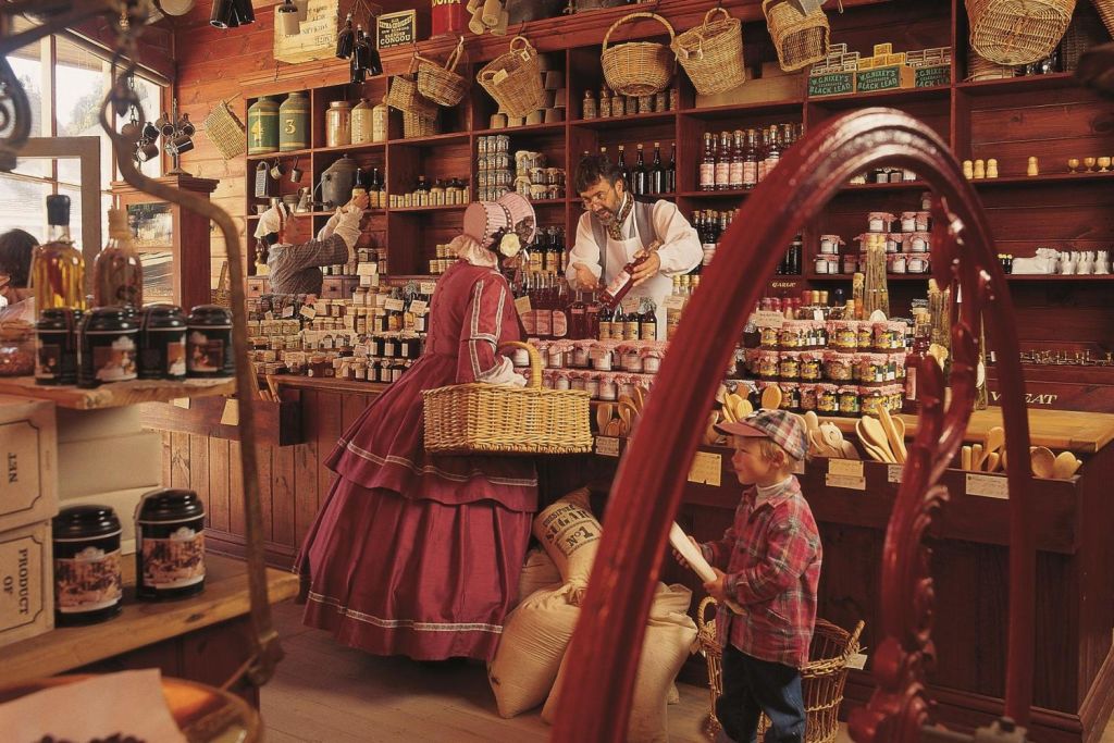 Explore the many original shops ..