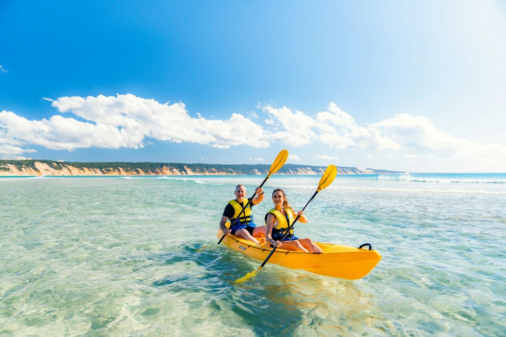 더블아일랜드 포인트에서 카약 타기