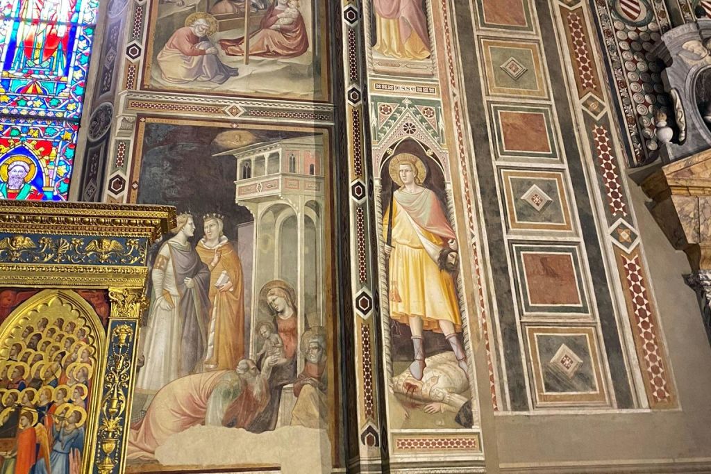 Interior of the Basilica of Santa Croce / Frescoes