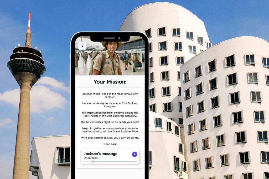 뒤셀도르프에서 즐기는 보물찾기 게임