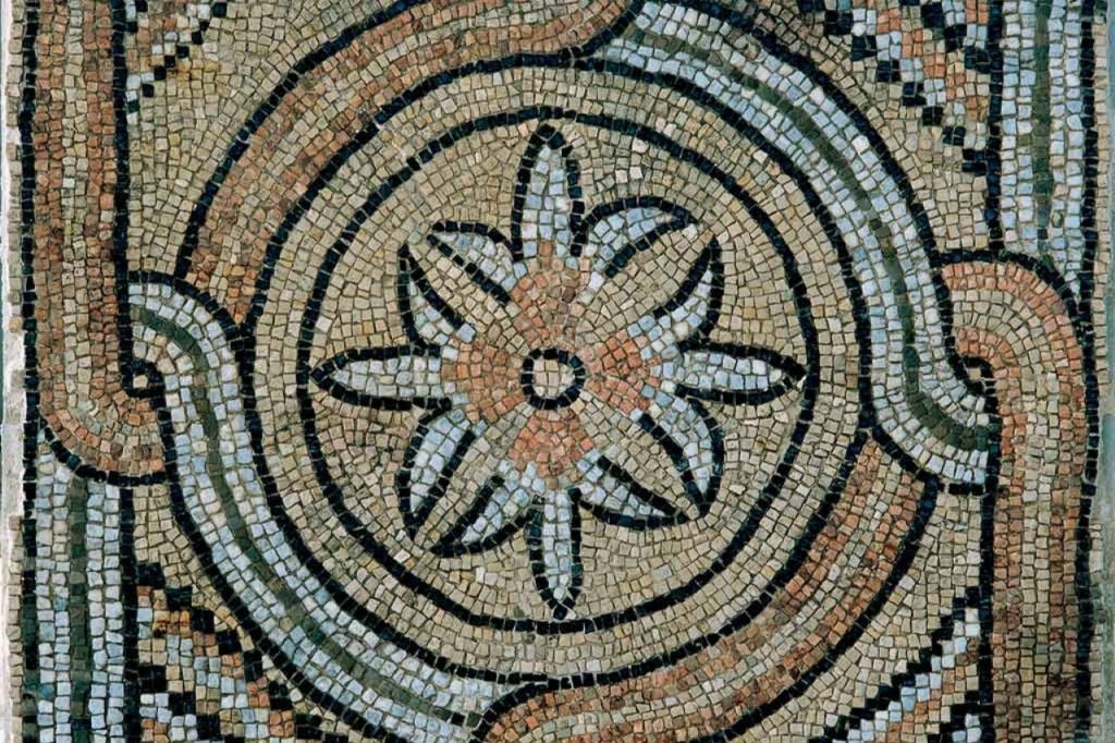 도무스의 바닥에 있는 모자이크