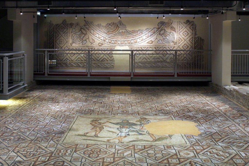 도무스의 바닥에 있는 모자이크