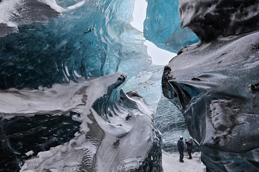 아름답고 다양한 색상의 블루