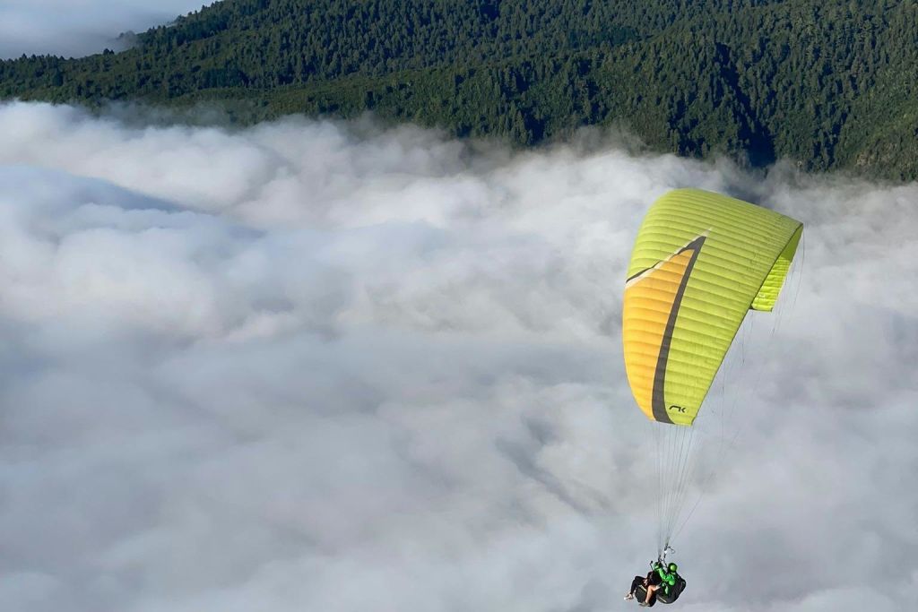 테네리페에서 패러글라이딩 즐기기