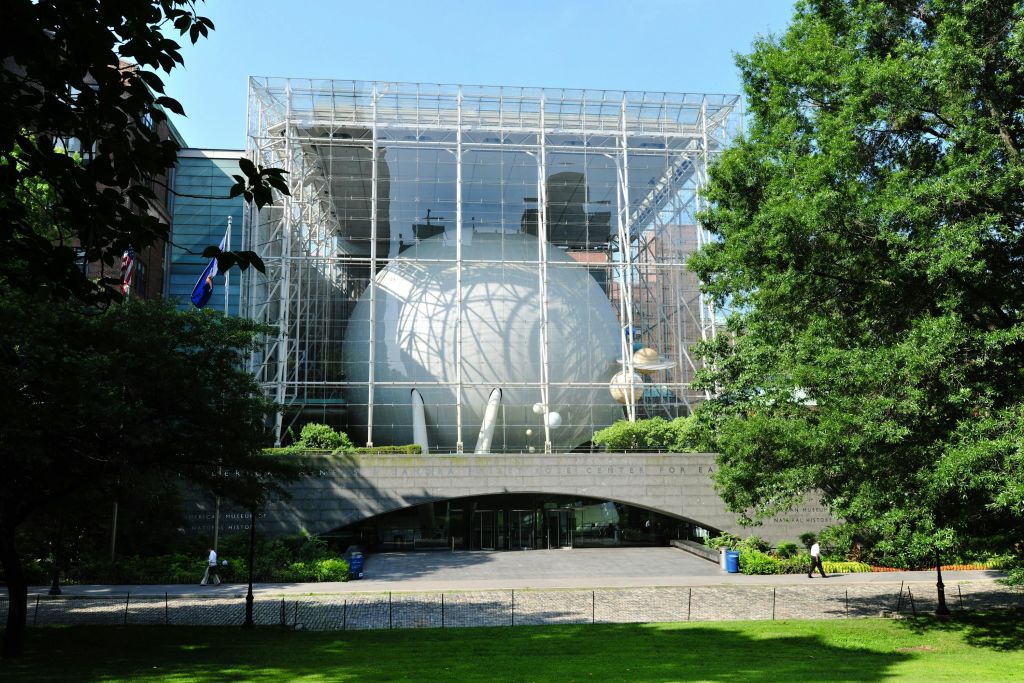 The Hayden Planetarium at the American Museum of Natural History.